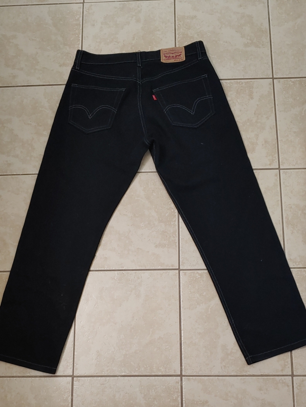 Levi's 501 Jeans Straight Leg Button Fly Men's Black Denim Size 34x30 - Picture 1 of 5
